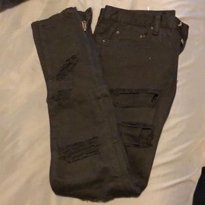 Mnml M1 Black Distressed Denim Jeans